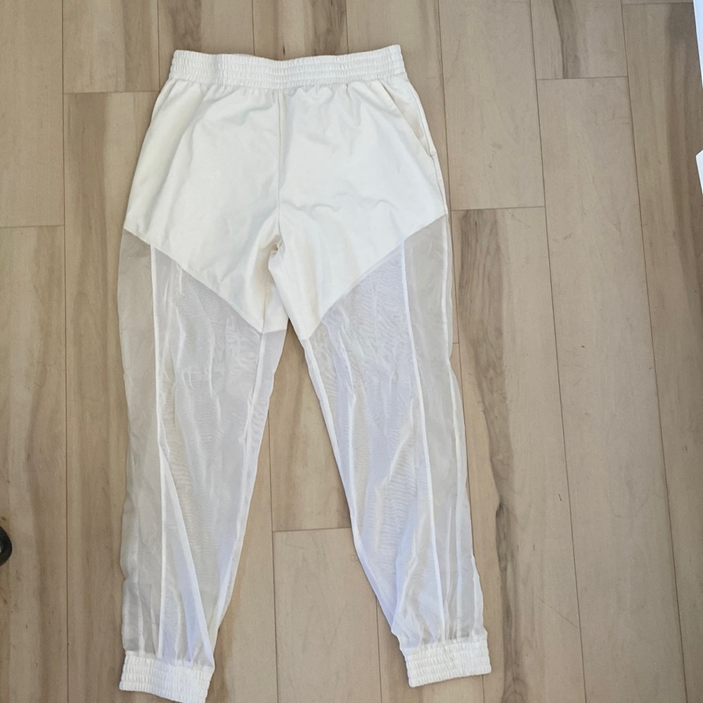Sheer joggers, worn once